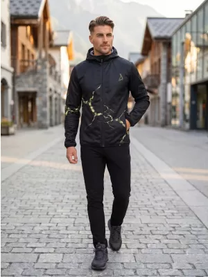 Jachetă softshell premium pentru bărbați ALTISPORT VOJ/ALM129JACK01 NEGRU/MILITAR