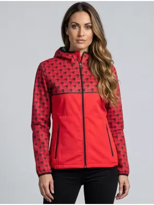 Jachetă softshell premium pentru femei ALTISPORT VOJ/ALW048JACK01 ROŞU