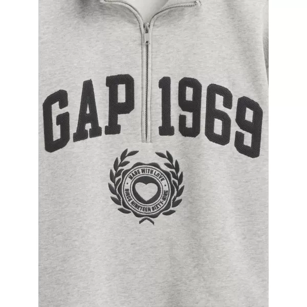  Hanorac de dama GAP LOGO HALF ZIP 852841-04 GRI JALIU 