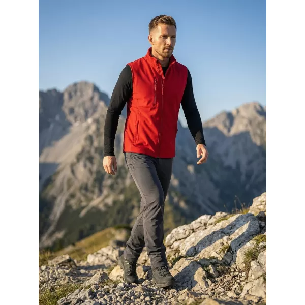  Vestă softshell pentru bărbați ALTISPORT NoPrint NP/ALM865 ROŞU 