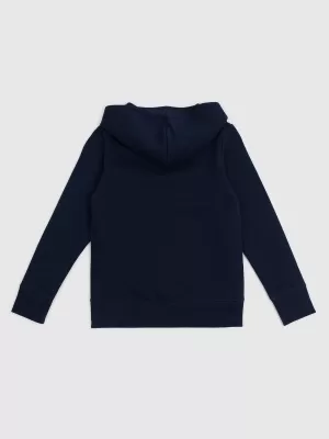 Hanorac pentru copii GAP PULLOVER LOGO HOODIE 849381-10 GALAXIE ALBASTRĂ