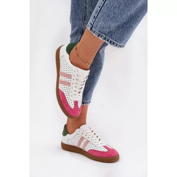  Adidași de damă ZAZOO N1318 ROZ/ALB/VERDE 