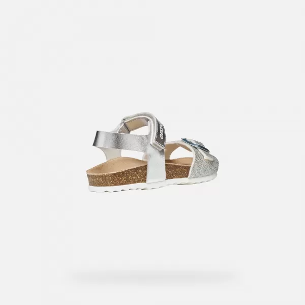  Sandale pentru fete GEOX ADRIEL J028MC0BNEWC1007 ARGINT 