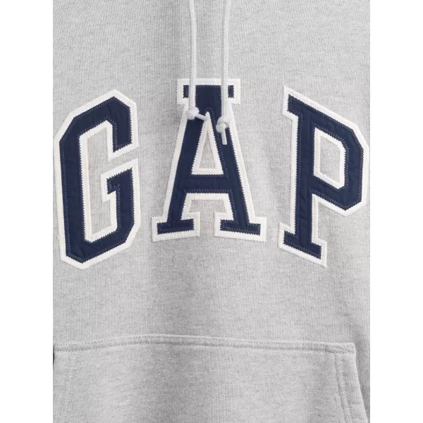  Hanorac pentru bărbați GAP HEAVYWEIGHT LOGO HOODIE PULLOVER 823104-05 ERICA GRI DESCHIS 