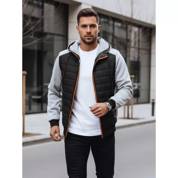  Jachetă pentru bărbați DSTREET TX4393 GRI DESCHIS 