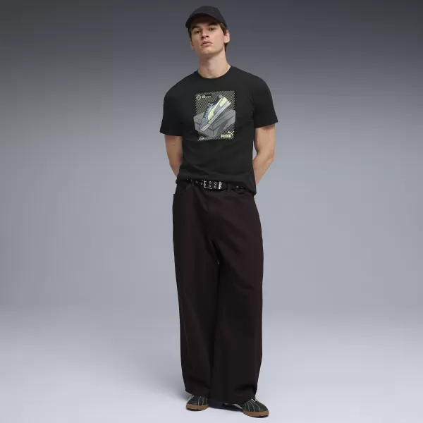 Tricou pentru bărbați PUMA GRAPHIC TEE 691777_01 PUMA NEGRU 