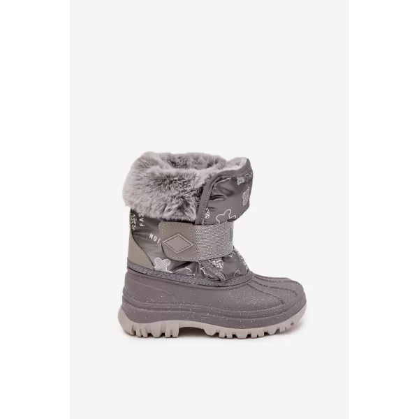  Pantofi de iarna pentru copii LEE COOPER LCJ-25-10-3788 GRI 