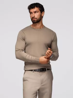 Pulover pentru bărbați OMBRE OM-SWBS-0106 BEJ ÎNCHIS
