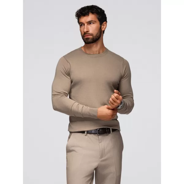  Pulover pentru bărbați OMBRE OM-SWBS-0106 BEJ ÎNCHIS 