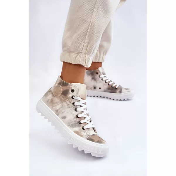  Adidași de damă BIG STAR LL274047 WHITE/OLIVE Big Star Pantofi 