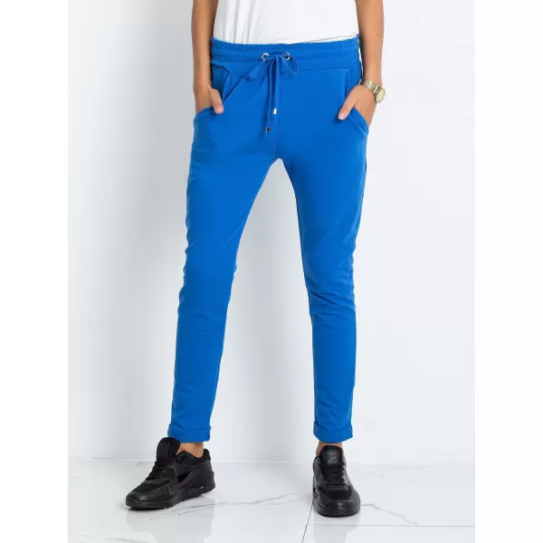  Pantaloni de trening pentru femei BASIC FEEL GOOD RV-DR-3698.06X ALBASTRU ÎNCHIS 