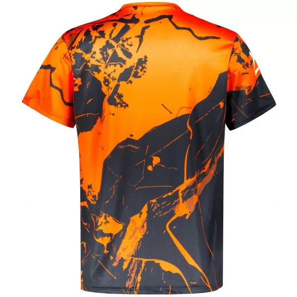  Tricou premium pentru bărbați ALTISPORT VOJ/ALM131TR01 PORTOCALIU/NEGRU 