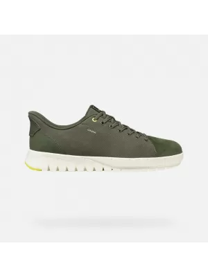 Adidași pentru bărbați GEOX FLEXTRIDE PLUS FAST IN G014654 VERDE ÎNCHIS