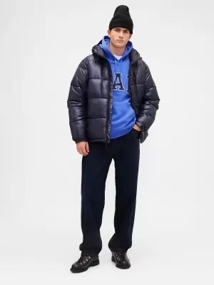 Hanorac pentru bărbați GAP LOGO HOODIE PULLOVER 674148-22 BELLE BLUE