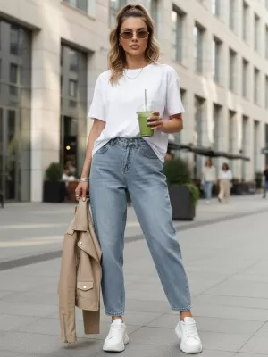 Pantaloni de dama DSTREET UY2856 ALBASTRU