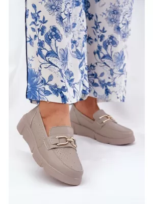 Mocasini de dama VINCEZA 88007 BEJ