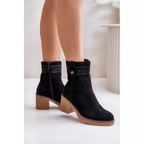  Pantofi de dama BOTO VAILIA 33844 NEGRU 