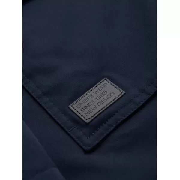  Palton pentru bărbați OMBRE OM-JAPJ-0316 ALBASTRU MARIN 