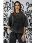 Tricou supradimensionat pentru femei NEBBIA x Sexsdreams 814 NEGRU