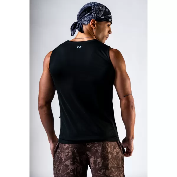  Tricou fără cusături și fără mâneci POWER 899 BLACK Nebbia 
