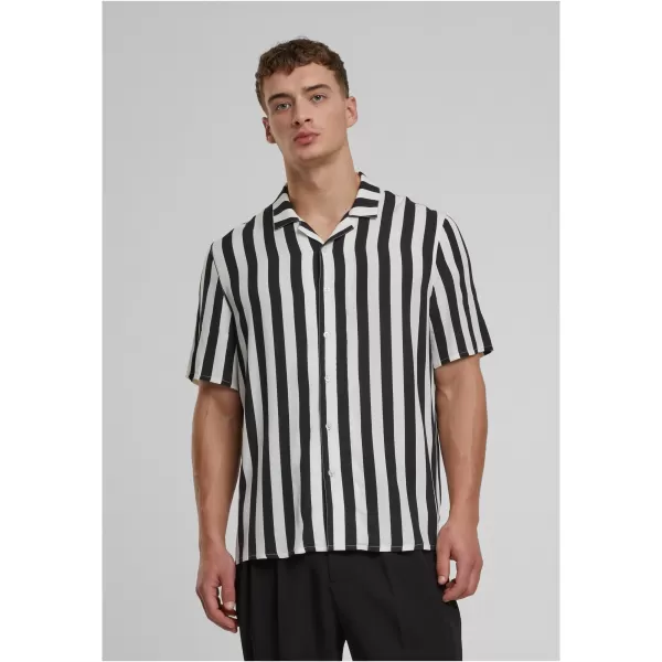  Cămașă pentru bărbați URBAN CLASSICS TB4150 NEGRU/ALB 