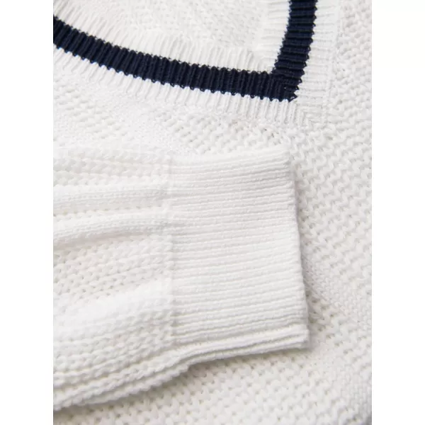  Pulover pentru bărbați OMBRE OM-SWSW-0151 ALB 