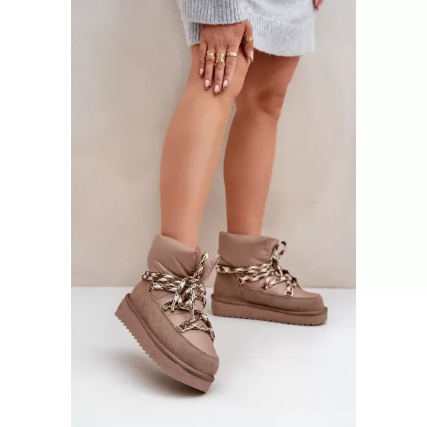 Oameni de zăpadă pentru femei D.FRANKLIN DFSH375003 TAUPE 