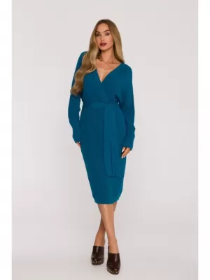 Rochie MOE M810 ALBASTRU OCEANIC