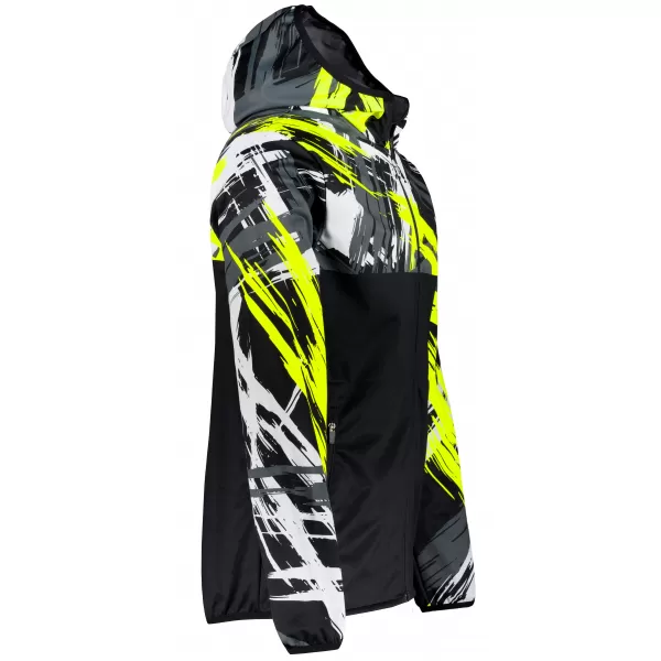  Jachetă softshell premium pentru bărbați ALTISPORT VOJ/ALM039JACK01 NEGRU SI GALBEN 