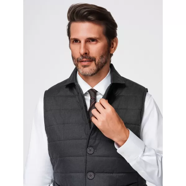  Vesta pentru bărbați OMBRE OM-JAVJ-0275 AMESTEC DE GRAFIT 