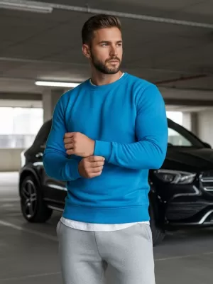 Hanorac pentru bărbați DSTREET BX4386 ALBASTRU