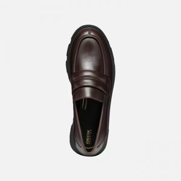  Mocasini de dama GEOX VILDE G004471 MARO ÎNCHIS 