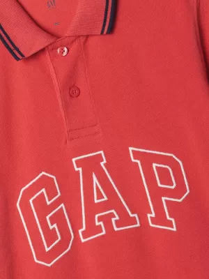 Tricou pentru copii cu guler GAP LOGO POLO 432532-00 ROȘU ÎMBRĂCAT
