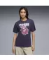 Tricou pentru femei PUMA GRAPHICS RELAXED TEE BETTER 691908_64 PRUNĂ ADÂNCĂ