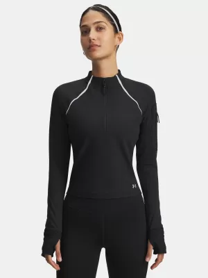 Tricou pentru femei UNDER ARMOUR UA VELOCITI PRO CW HALF ZIP 6004015-001 NEGRU