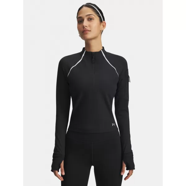  Tricou pentru femei UNDER ARMOUR UA VELOCITI PRO CW HALF ZIP 6004015-001 NEGRU 
