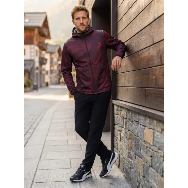  Jachetă softshell premium pentru bărbați ALTISPORT VOJ/ALM072JACK01 VIN/ROSU 