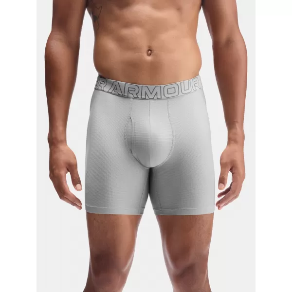  Boxeri pentru bărbați UNDER ARMOUR UA PERFORMANCE TECH MESH - SOLID 6IN - 1383884-069 TITAN 