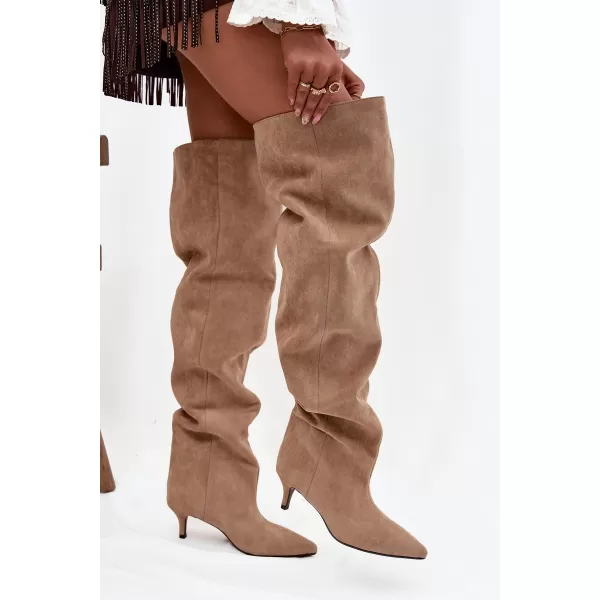  Cizme de dama BOTO YSOLIENNE 39874 KAKI 