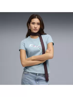Tricou pentru femei PUMA GRAPHICS TEE 3 691912_47 SPUMĂ DE MARE