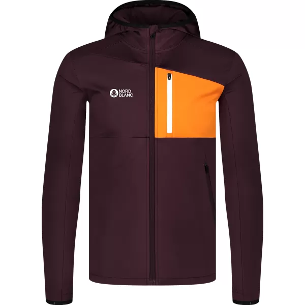  Hanorac powerfleece pentru bărbați NORDBLANC BRACKEN NBWFM8286 MARO 