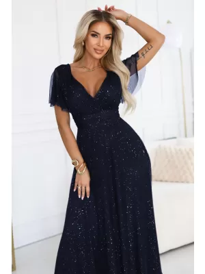 Rochie NUMOCO 635-3 ALBASTRU ÎNCHIS