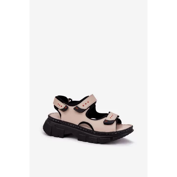 Sandale de dama ARTIKER 56C0471 BEJ/NEGRU 