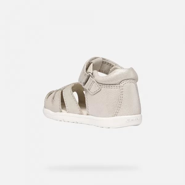  Primii pași fetelor GEOX SANDAL MACCHIA B654WA0MAEWC0262 GRI 