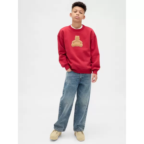  Hanorac pentru copii GAP CREW RELAXED SWEATSHIRT 844233-01 HERING 