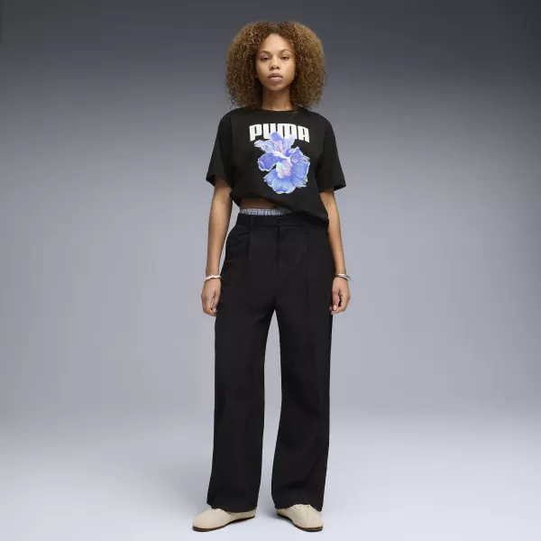  Tricou pentru femei PUMA GRAPHICS RELAXED TEE BETTER 691908_01 PUMA NEGRU 