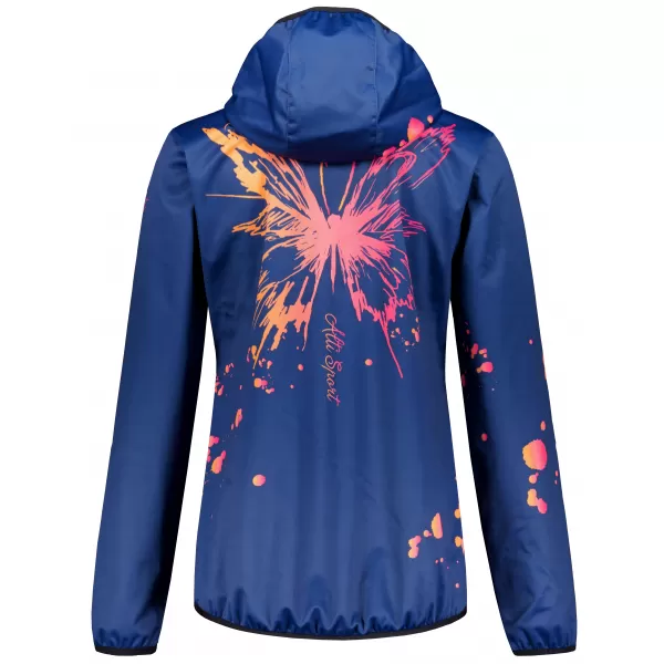  Jachetă softshell premium pentru femei ALTISPORT VOJ/ALW077JACK01 BLEUMARIN/PORTOCALIU 