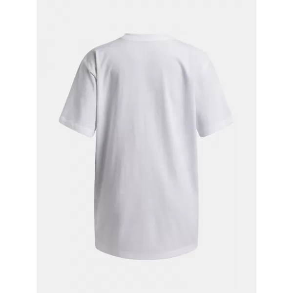  Tricou fetita UNDER ARMOUR UA G BLOCK LOGO OS SS 6009720-100 ALB 