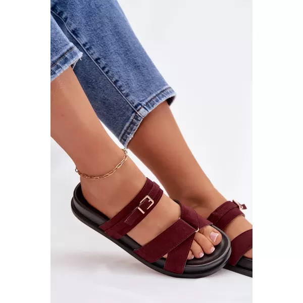  Papuci de damă BOTO SELORINA 41592 BURGUNDIA 