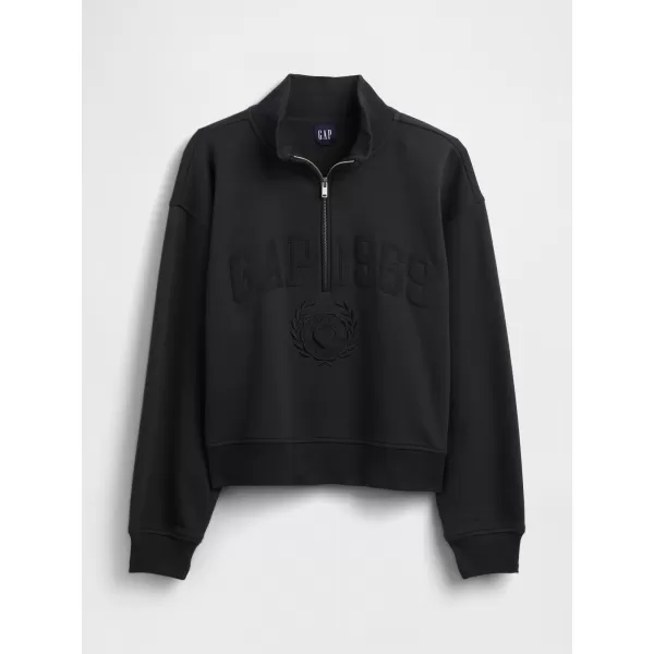  Hanorac de dama GAP LOGO HALF ZIP 852841-01 NOAPTE FĂRĂ LUNĂ 